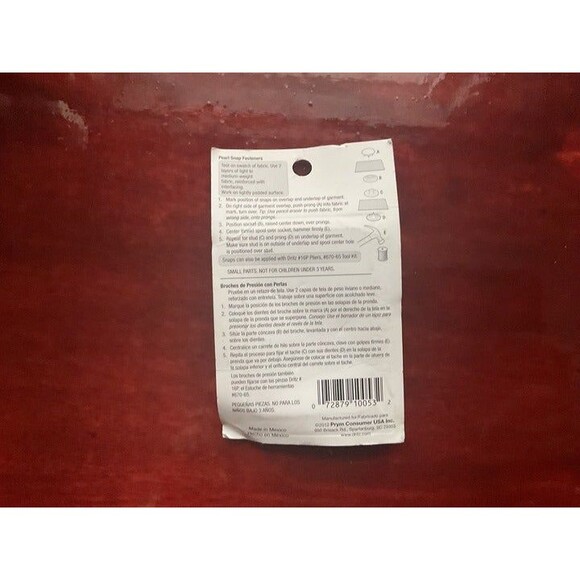 Dritz Pearl Snap Fastners 25-13 - Picture 2 of 2